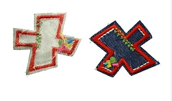 Amazon | Speed mao おしゃれ デニム調 アルファベット ワッペン